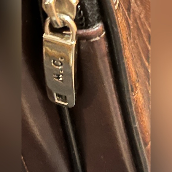 MC Marc Chantal Brown Faux Alligator Women’s Purse - Picture 7 of 14